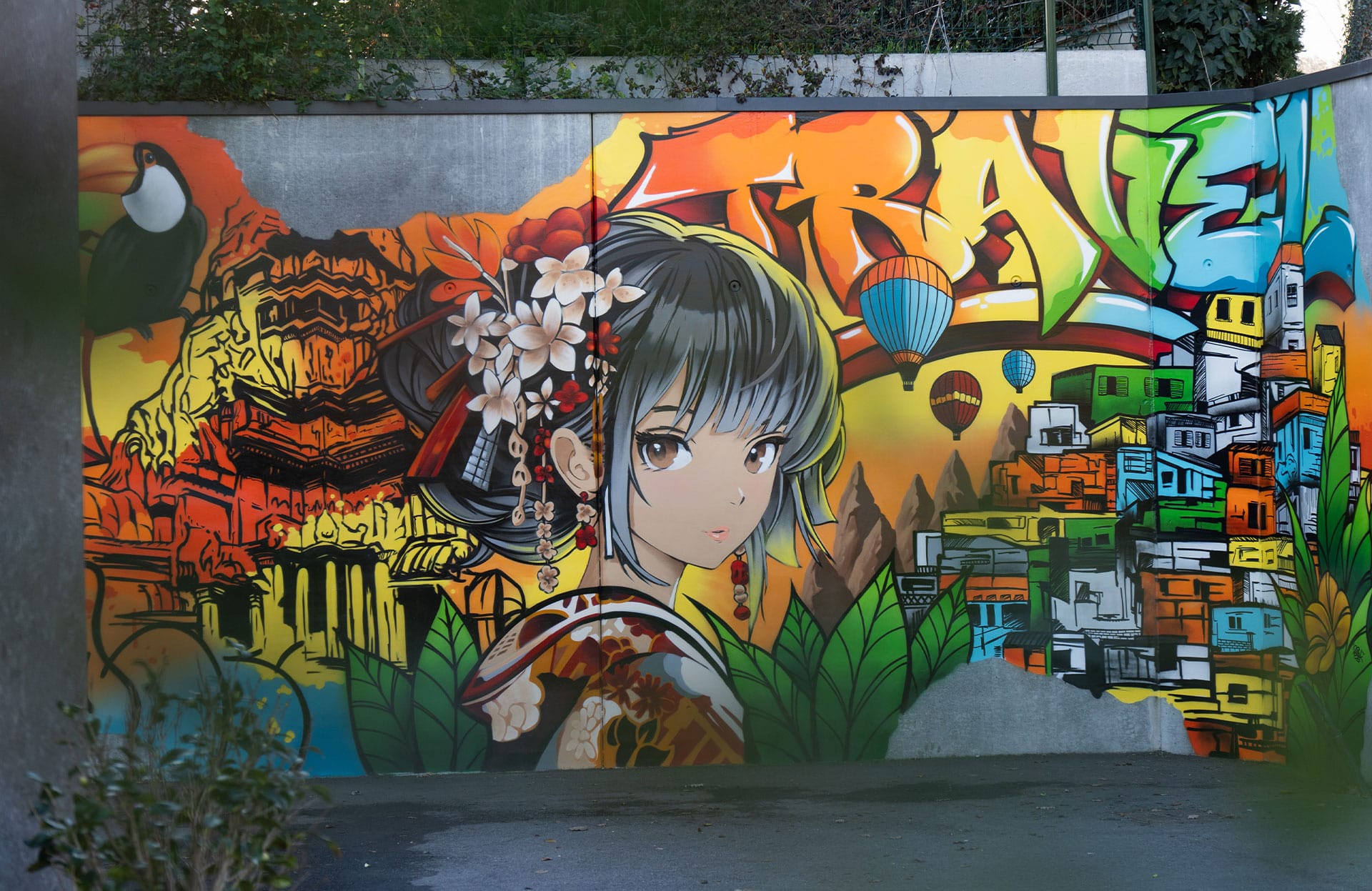 fresque-pozek-graffiti-anime