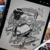 tshirt-blanc-pozek-illustration