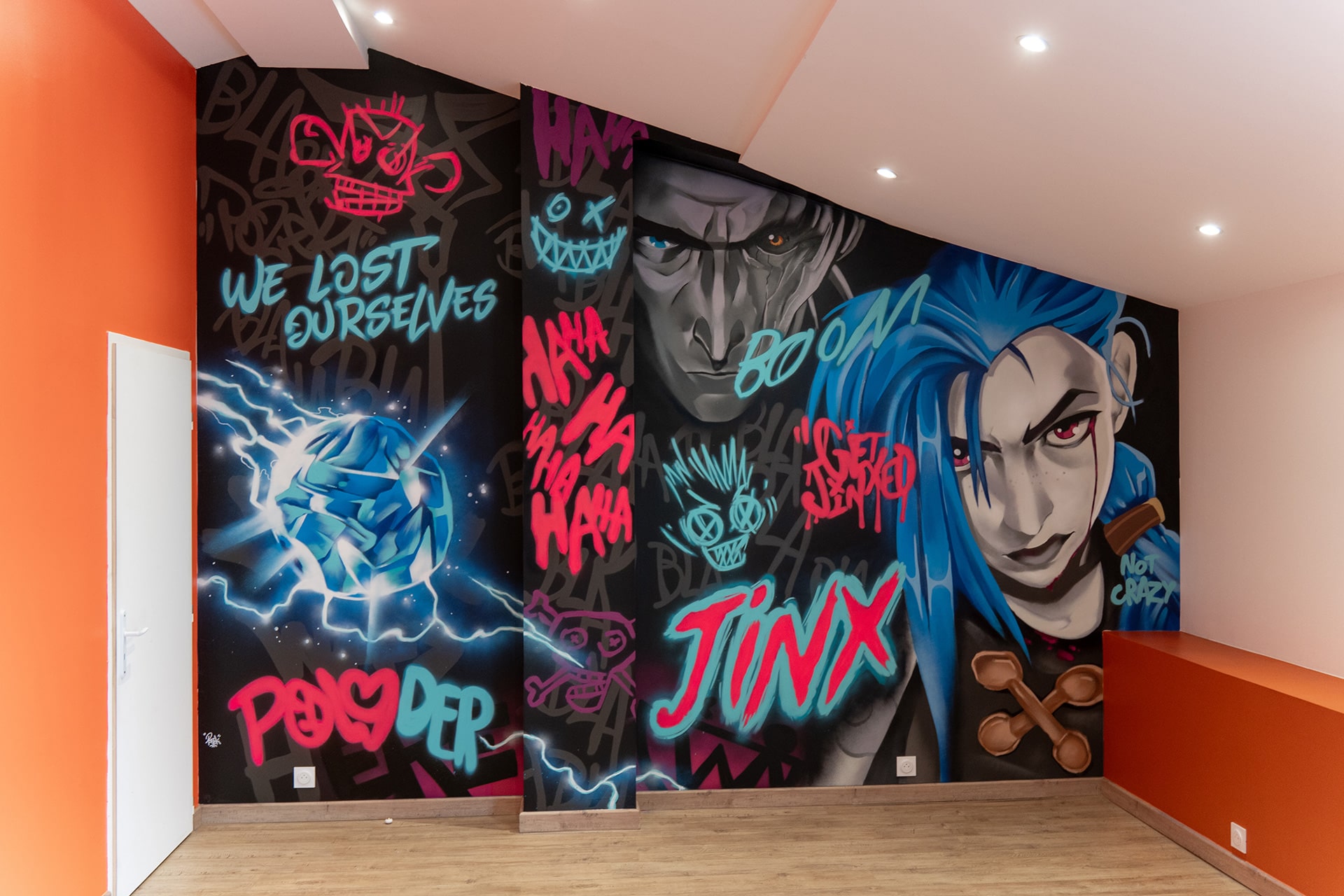fresque Graff arcane par pozek
