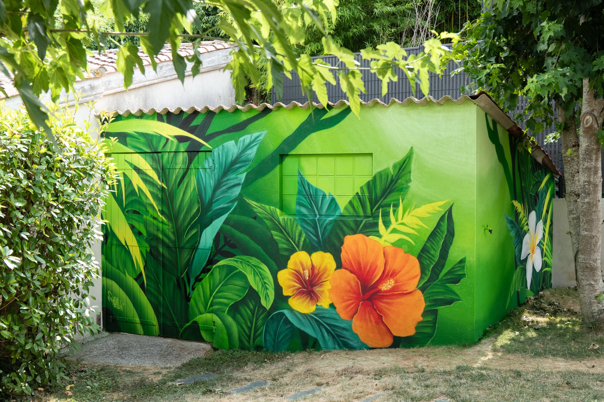 fresque murale vegetale cabanon toulouse fresque murale vegetale cabanon toulouse